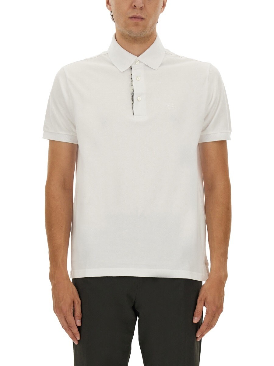 エトロ ETRO ポロシャツ メンズ ホワイト Polo shirts 370741 関税 送料無料 2025AW el｜BRANDSHOP「il Tesoro」