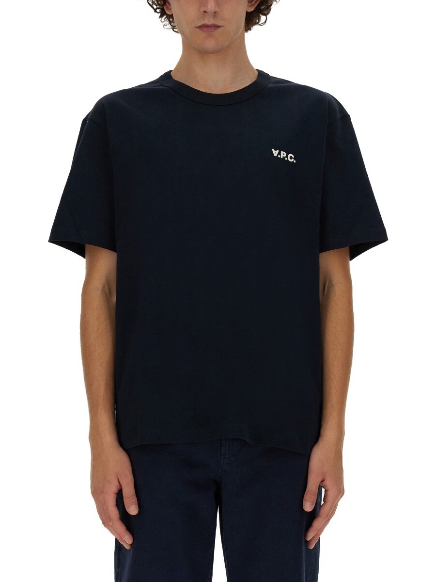 アーペーセー A.P.C. Tシャツ メンズ ブルー T-shirts 400895 関税 送料無料 2026SS el