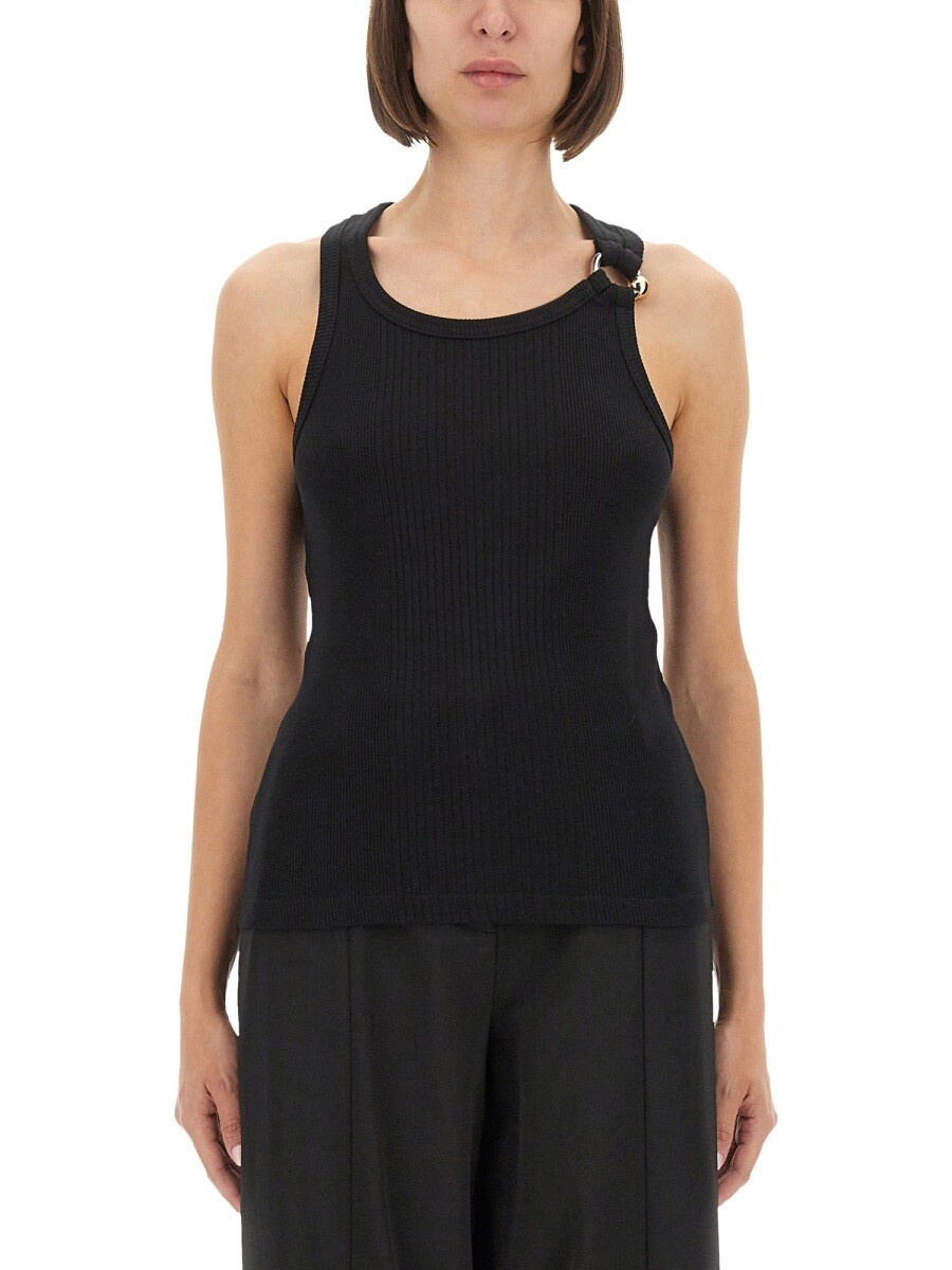 ジャンポール・ゴルチエ JEAN PAUL GAULTIER Tシャツ トップス レディース ブラック T-shirts and tops 373020 関税 送料無料 2025AW el｜BRANDSHOP「il Tesoro」 25,060円