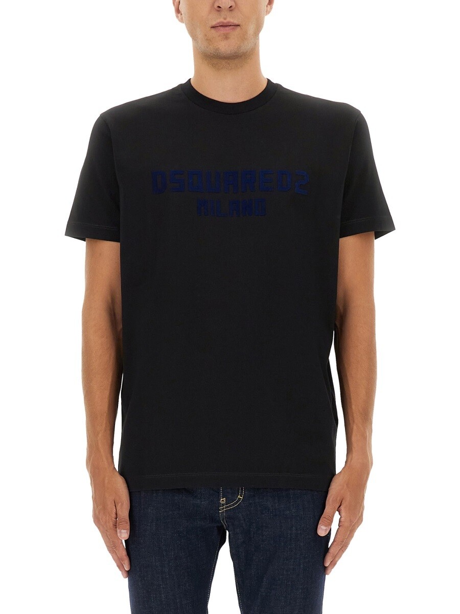 ディースクエアード DSQUARED2 ティーシャツ メンズ 黒いこと T-shirts 372908 関税 貨物輸送無料 2025AW el Tシャツ・カットソー-メンズファッション-トップス