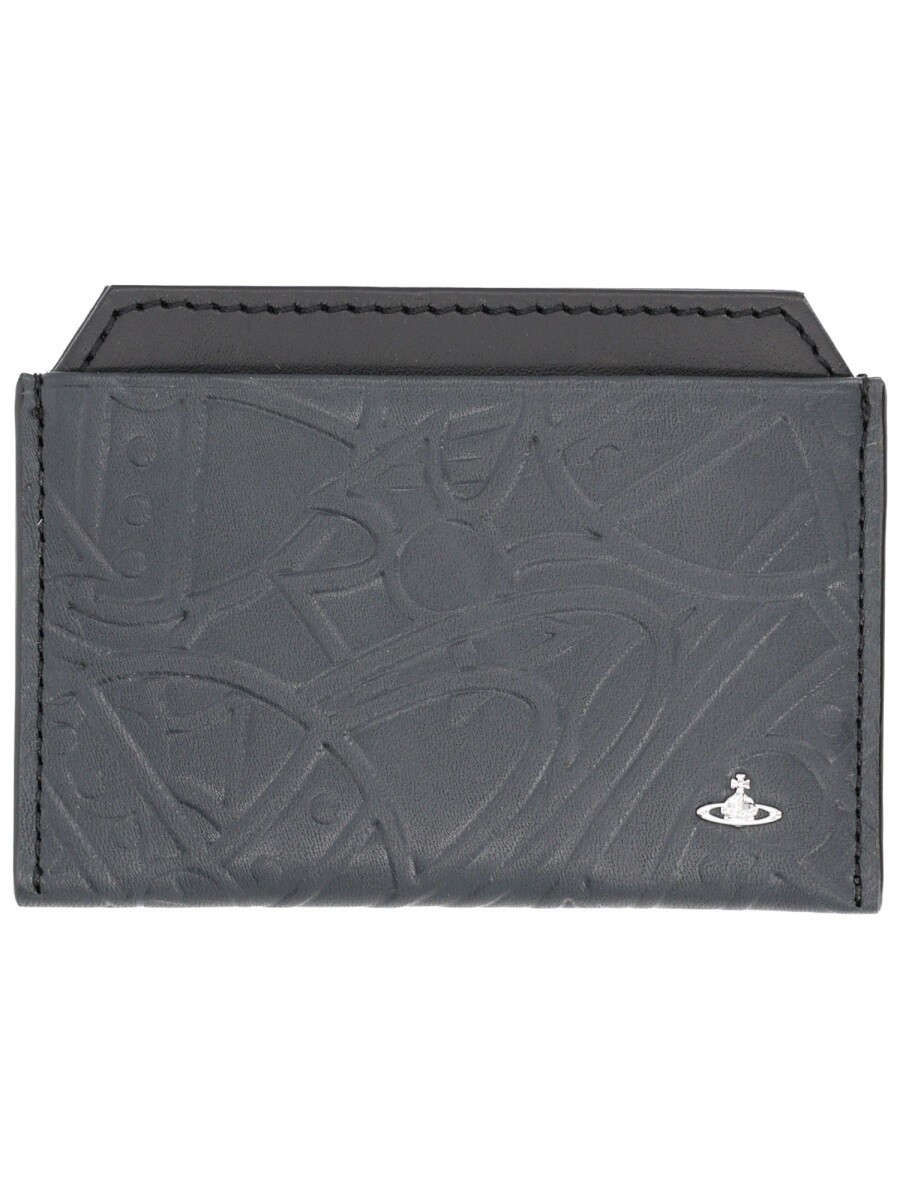 ヴィヴィアン・ウエストウッド VIVIENNE WESTWOOD 歌留多保持者 札入れ レディース 黒いこと Wallets and Card Holders 372931 関税 貨物輸送無料 2025AW el