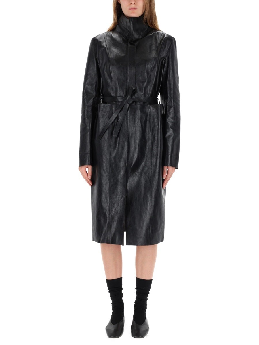 アワーレガシー OUR LEGACY トレンチコート 厚地の外套 レディース 黒いこと Coats and trench coats 372784 関税 貨物輸送無料 2025AW el