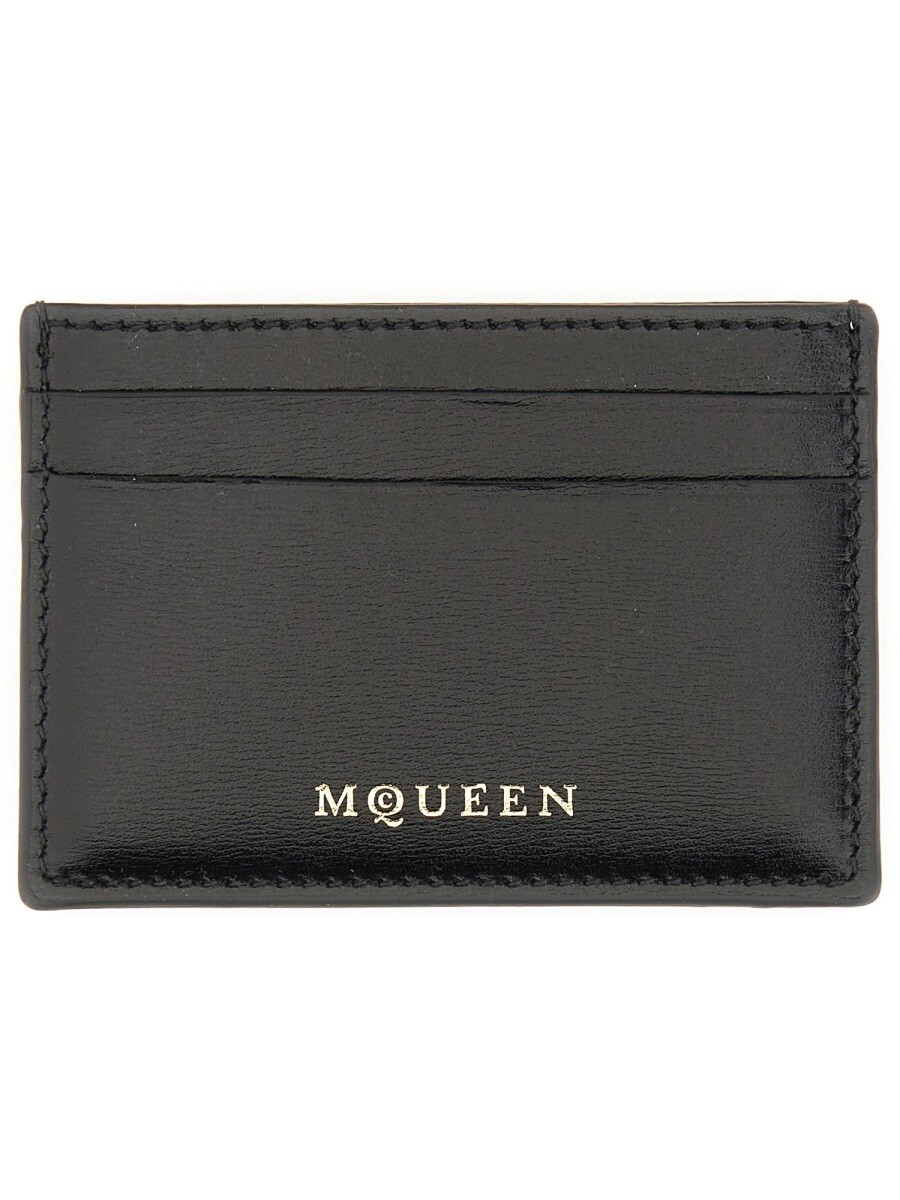 アレキサンダー マックイーン ALEXANDER MCQUEEN 歌留多保持者 紙入れ レディース 黒いこと Wallets and Card Holders 373026 関税 貨物輸送無料 2025AW el