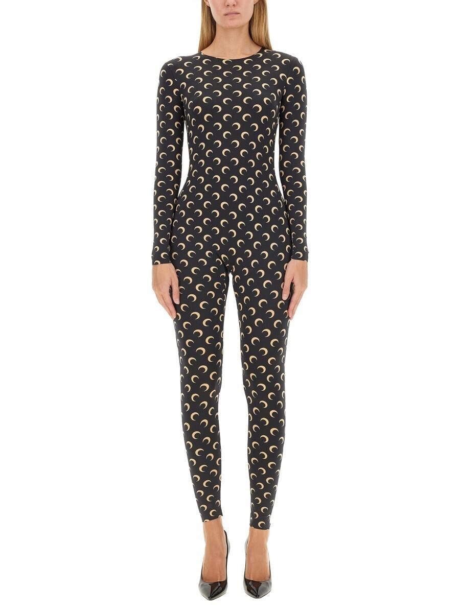 マリーンセル MARINE SERRE セットアップ オールインワン レディース 黒いこと Jumpsuits 404542 関税 貨物輸送無料 2026SS el