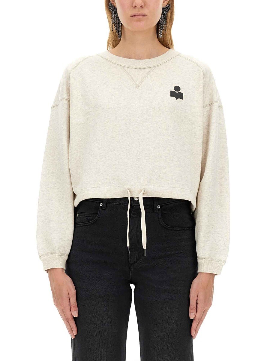 マラン はやりっ子 MARANT ETOILE 調教師 レディース ベージュ Sweatshirts 372827 関税 貨物輸送無料 2025AW el