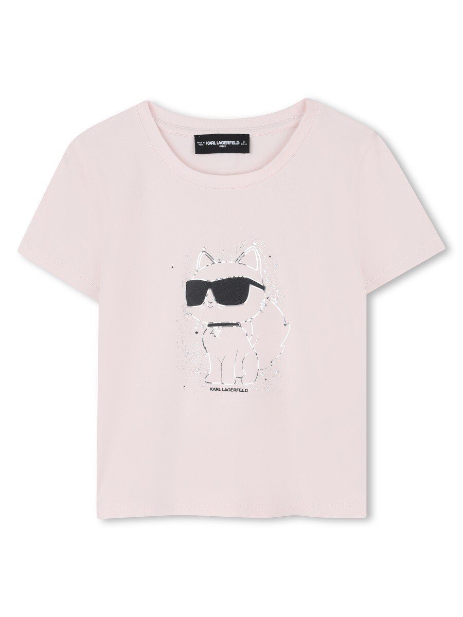 長い巻き毛 ラガーフェルド KARL LAGERFELD ロング捩りプルオーバー プルオーバー ガールズ サクラ色 Long sleeve t-shirts 372290 関税 貨物輸送無料 2025AW el