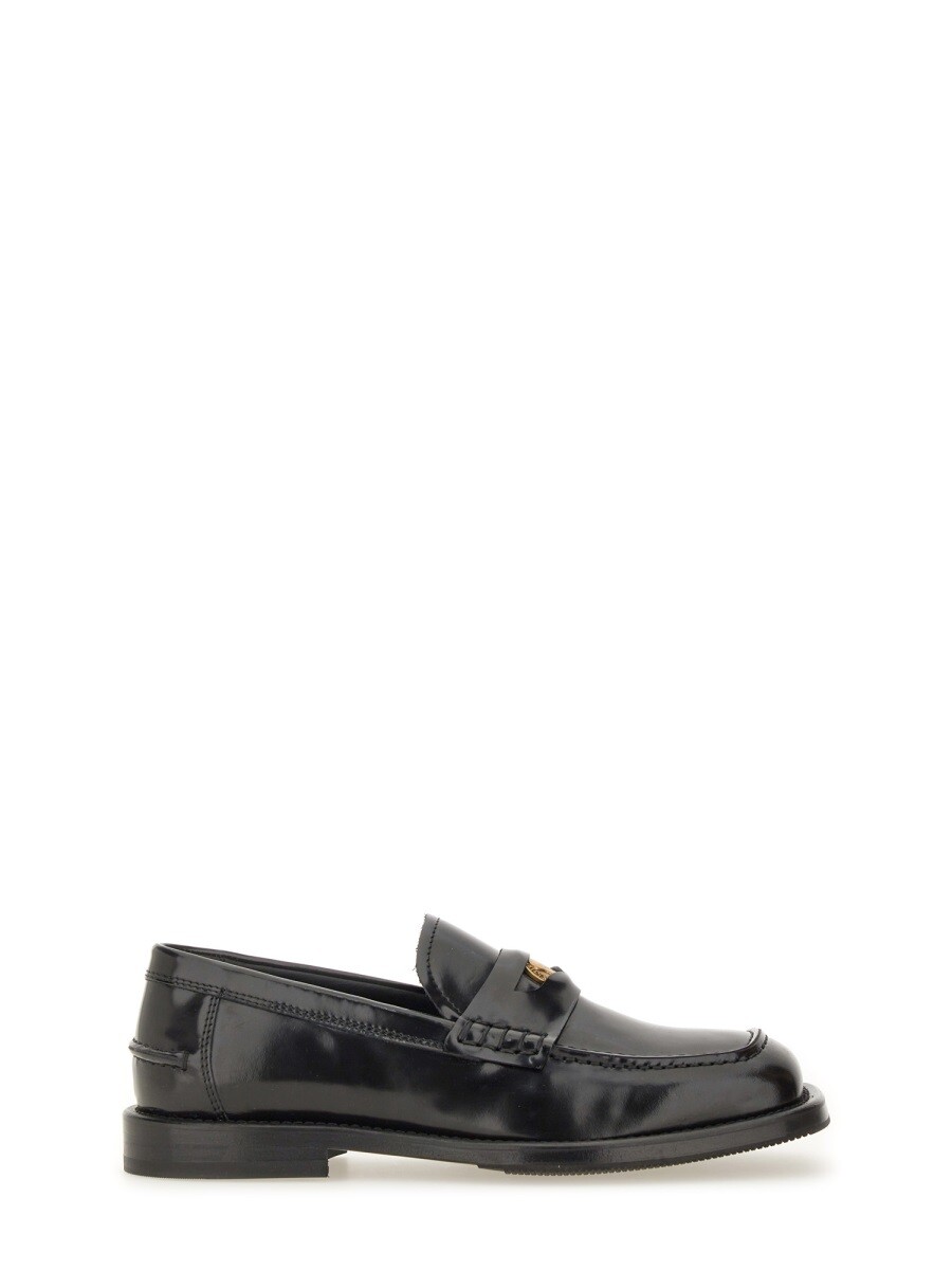 モスキーノ MOSCHINO 置き目毛皮 レディース 黒いこと Loafers 375503 関税 貨物輸送無料 2025AW el