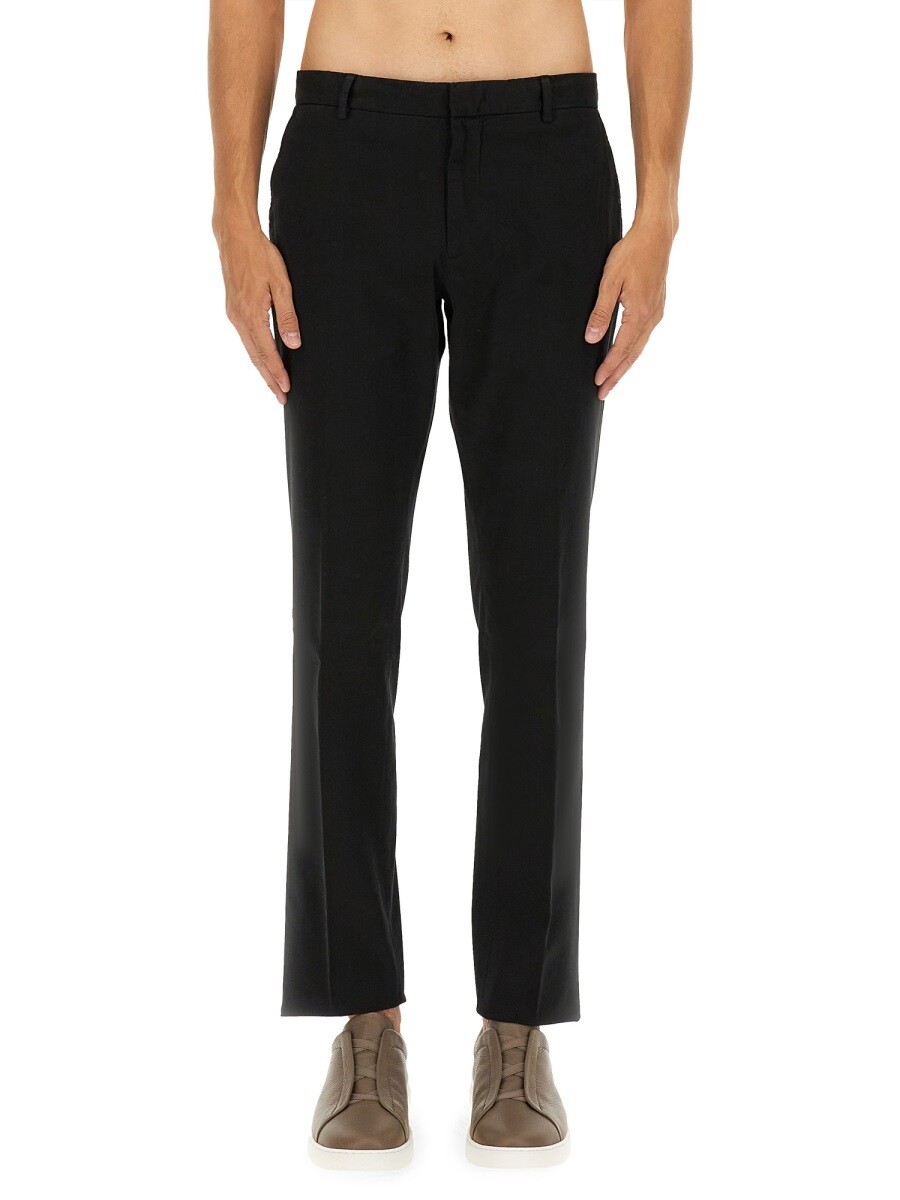 ゼニア ZEGNA ズボン パンツ メンズ ブラック Trousers 375191 関税 送料無料 2025AW el｜BRANDSHOP「il Tesoro」