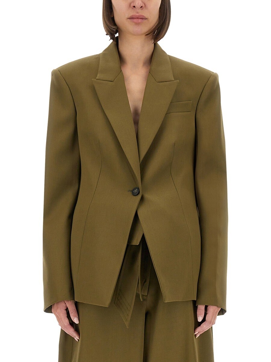 アティコ ATTICO 背広上衣 背広 上衣 レディース 緑であること Suit Jackets 374044 関税 貨物輸送無料 2025AW el