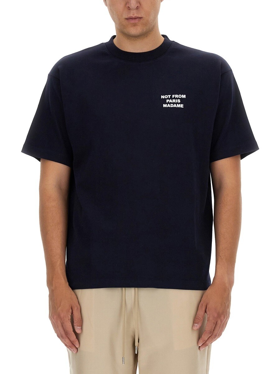 ドロール ド ムッシュ DROLE DE MONSIEUR Tシャツ メンズ ブルー T-shirts 416087 関税 送料無料 2026AW el｜BRANDSHOP「il Tesoro」