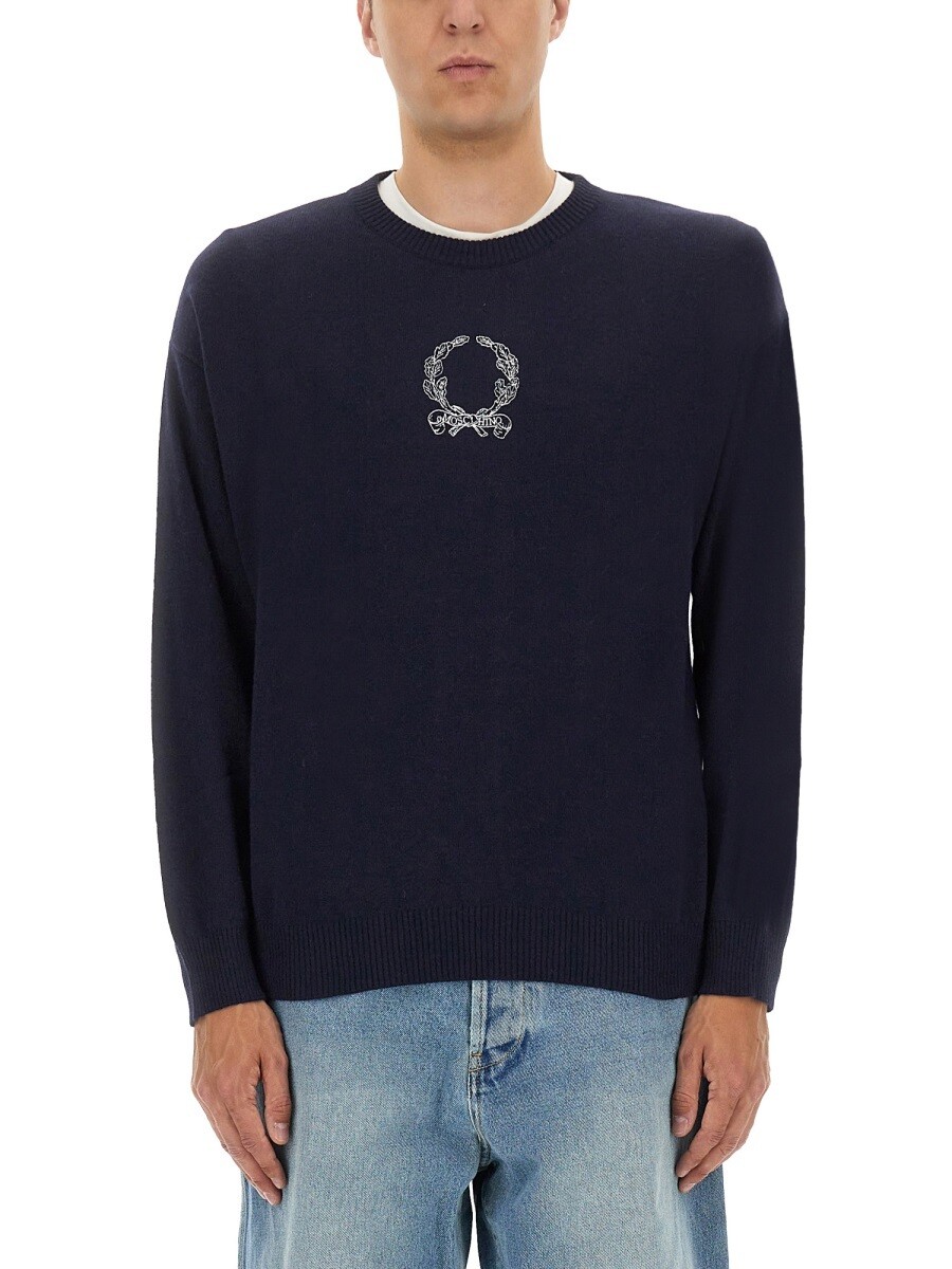 モスキーノ MOSCHINO セーター ニットウェア メンズ ブルー Knitwear 376791 関税 送料無料 2025AW el