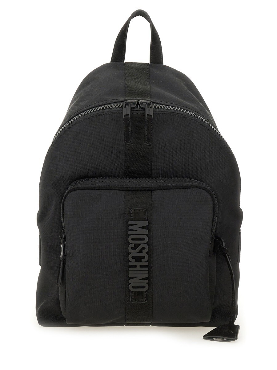 モスキーノ MOSCHINO 背嚢 うしろ側容器に並べる メンズ 黒いこと Backpacks 376683 関税 貨物輸送無料 2025AW el
