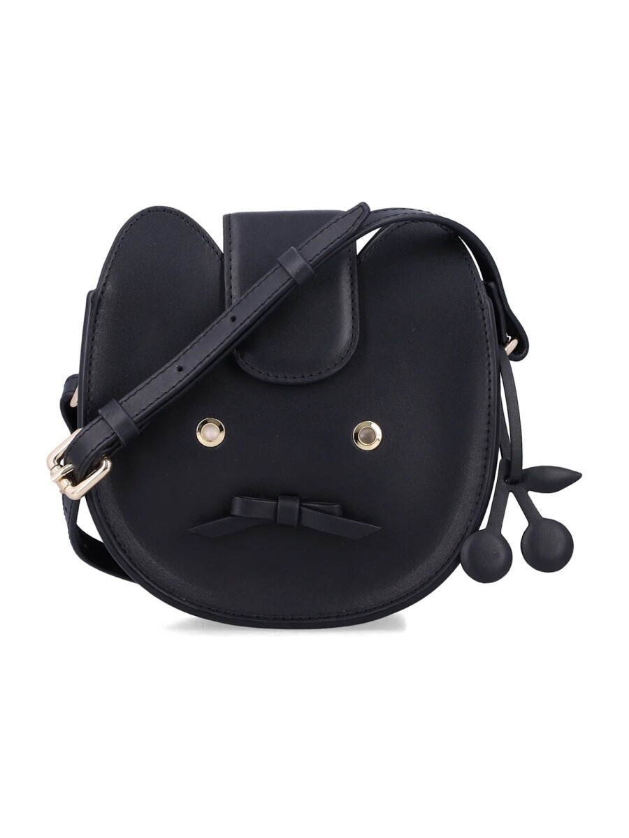 ボンポワン BONPOINT ショルダーバッグ 御徒面子 ガールズ 黒いこと Crossbody bags 376850 関税 貨物輸送無料 2025AW el キッズファッション-バッグ・ランドセル-キッズ・ベビー・マタニティ