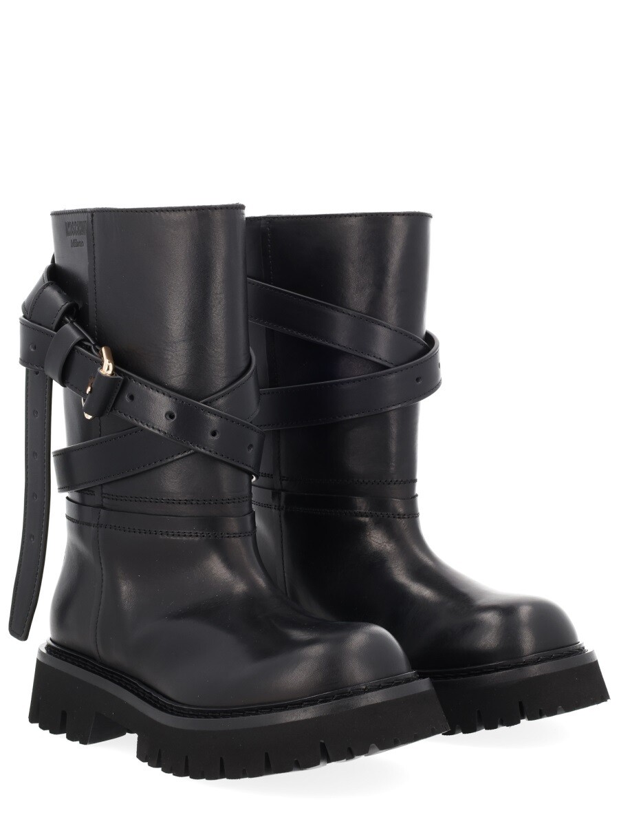 モスキーノ MOSCHINO ブーツ レディース ブラック Boots 376123 関税 送料無料 2025AW el｜BRANDSHOP「il Tesoro」