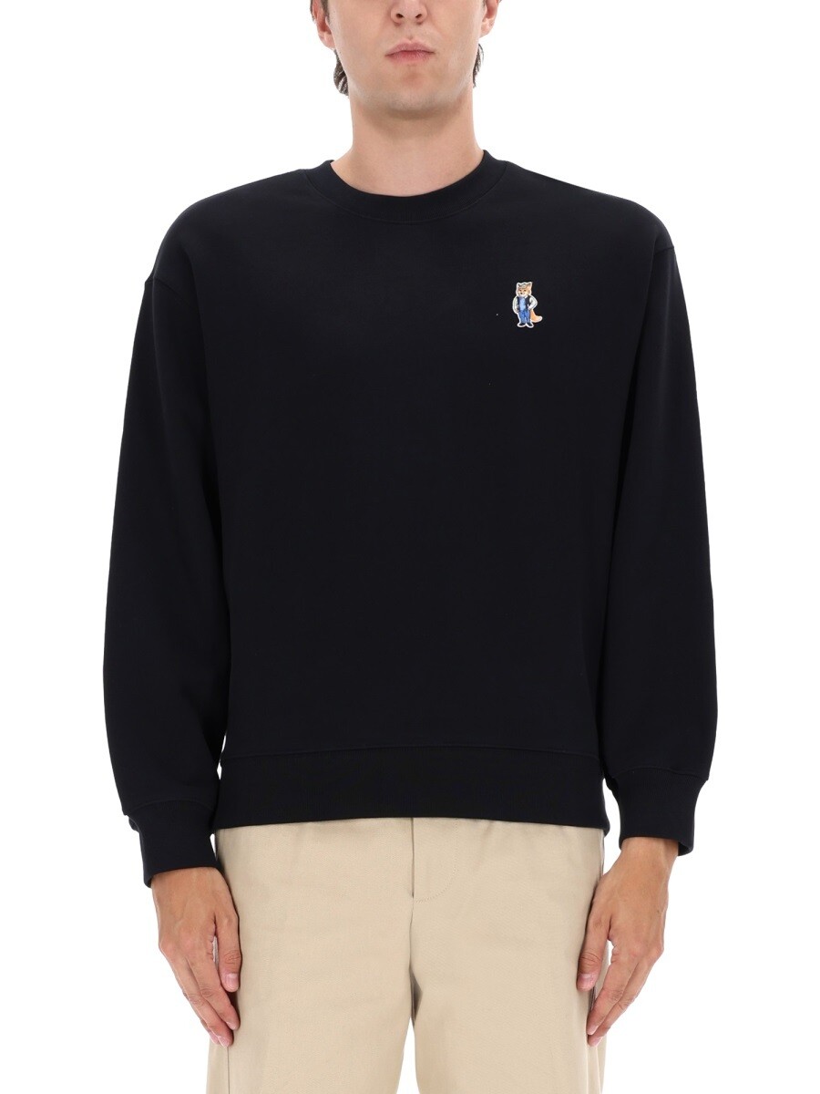 棲み家 狐狸 MAISON KITSUNE トレーナー 調教師 メンズ 黒いこと Sweatshirts 376556 関税 貨物輸送無料 2025AW el