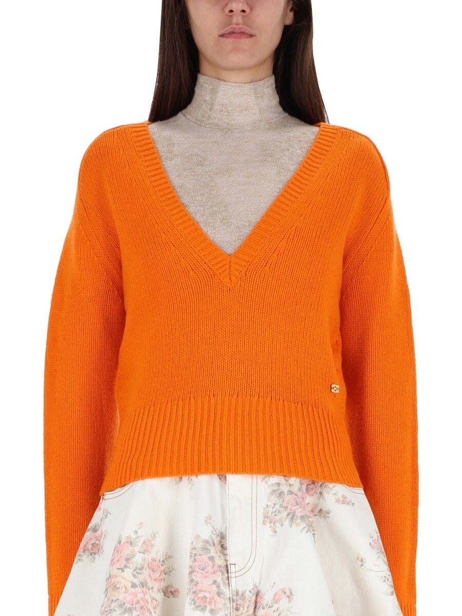 ガニー GANNI セーター ニットウェア レディース オレンジ Knitwear 381597 関税 送料無料 2025AW el｜BRANDSHOP「il Tesoro」 45,240円