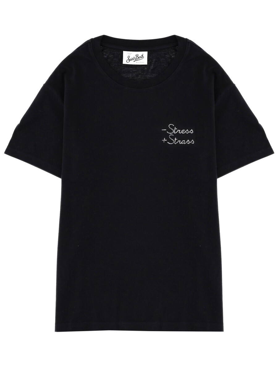 エムシーツーセイントバース MC2 SAINT BARTH ポロシャツ Tシャツ レディース ブラック T-shirts and polo shirts 381997 関税 送料無料 2025AW el|BRANDSHOP「il Tesoro」