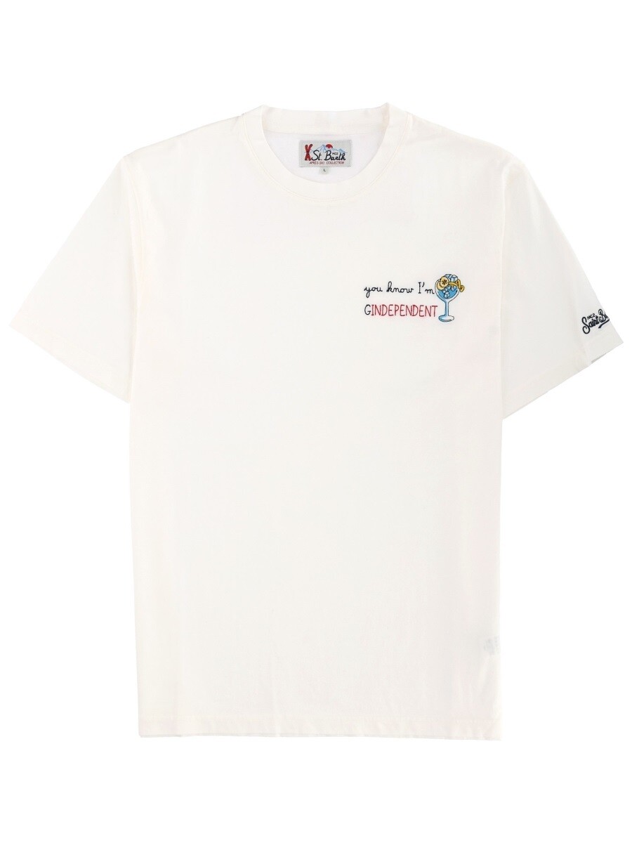 エムシーツーセイントバース MC2 SAINT BARTH Tシャツ メンズ ホワイト T-shirts 382553 関税 送料無料 2025AW el｜BRANDSHOP「il Tesoro」