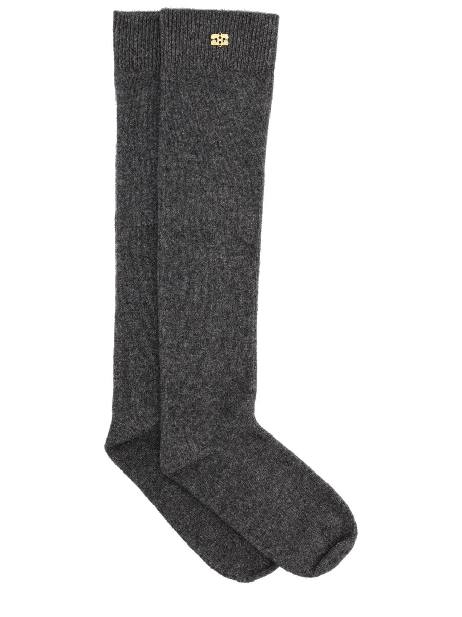 ガニー GANNI ソックス 靴下 レディース Socks 383055 関税 貨物輸送無料 2025AW el