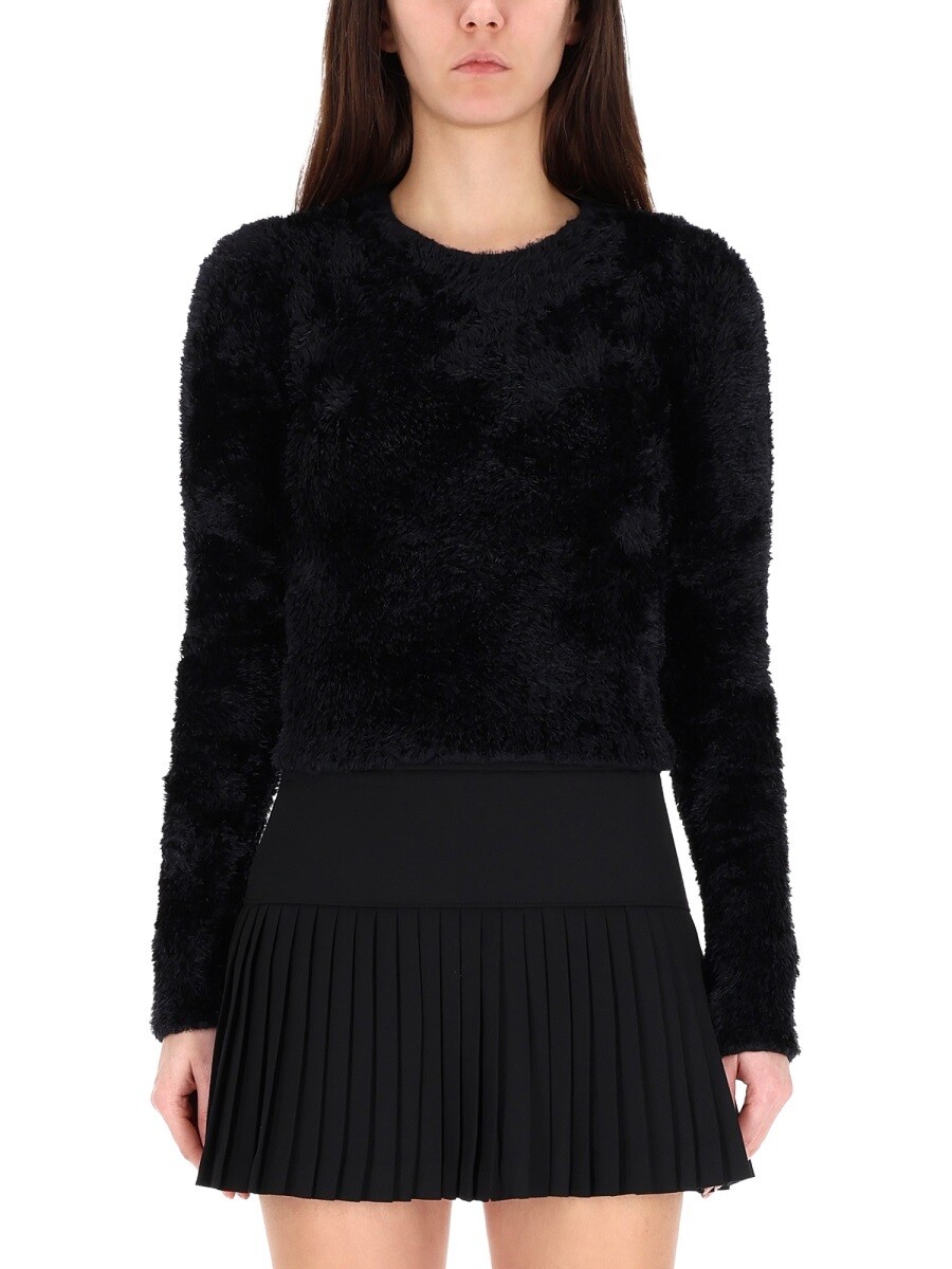 マリーンセル MARINE SERRE スウェーター 編み物御召しもの レディース 黒いこと Knitwear 387250 関税 貨物輸送無料 2025AW el