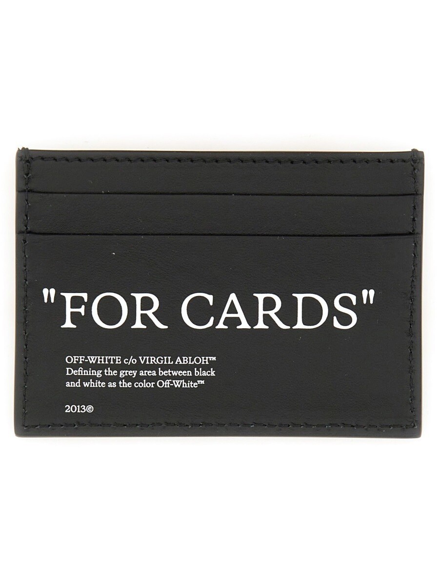 象牙色 OFF WHITE 歌留多保持者 札入れ メンズ 黒いこと Wallets and Card Holders 403299 関税 貨物輸送無料 2026SS el 財布・ケース-メンズ財布