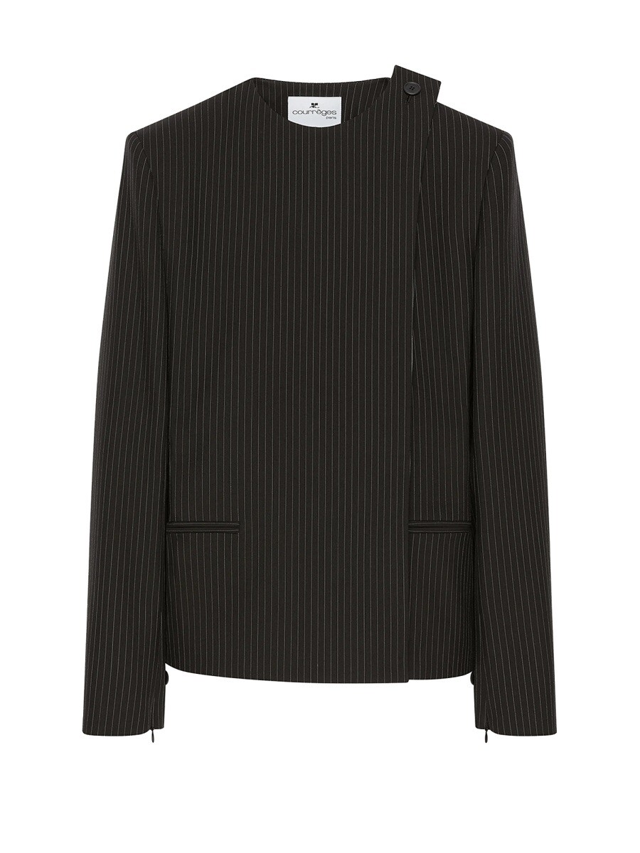 クレージュ COURREGES スーツジャケット スーツ ジャケット レディース ブラック Suit Jackets 406300 関税 送料無料 2025AW el|BRANDSHOP「il Tesoro」
