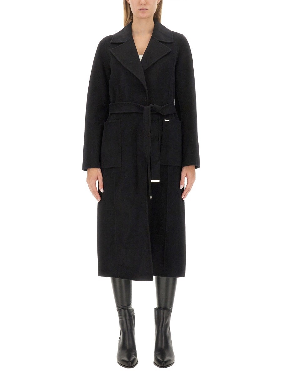 マイケル授業計画 MICHAEL KORS トレンチコート 厚地の外套 レディース 黒いこと Coats and trench coats 382873 関税 貨物輸送無料 2025AW el コート・ジャケット-レディースファッション
