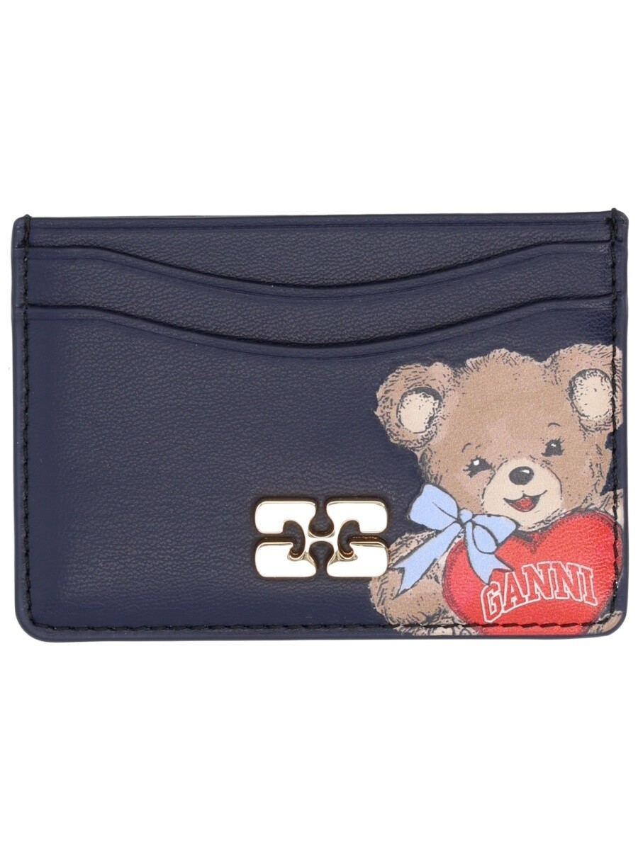 ガニー GANNI 歌留多保持者 紙入れ レディース 黒いこと Wallets and Card Holders 404759 関税 貨物輸送無料 2026SS el
