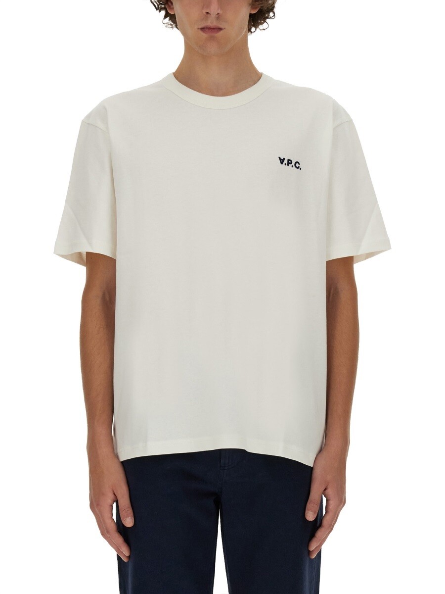 アーペーセー A.P.C. Tシャツ メンズ ホワイト T-shirts 405233 関税 送料無料 2026SS el
