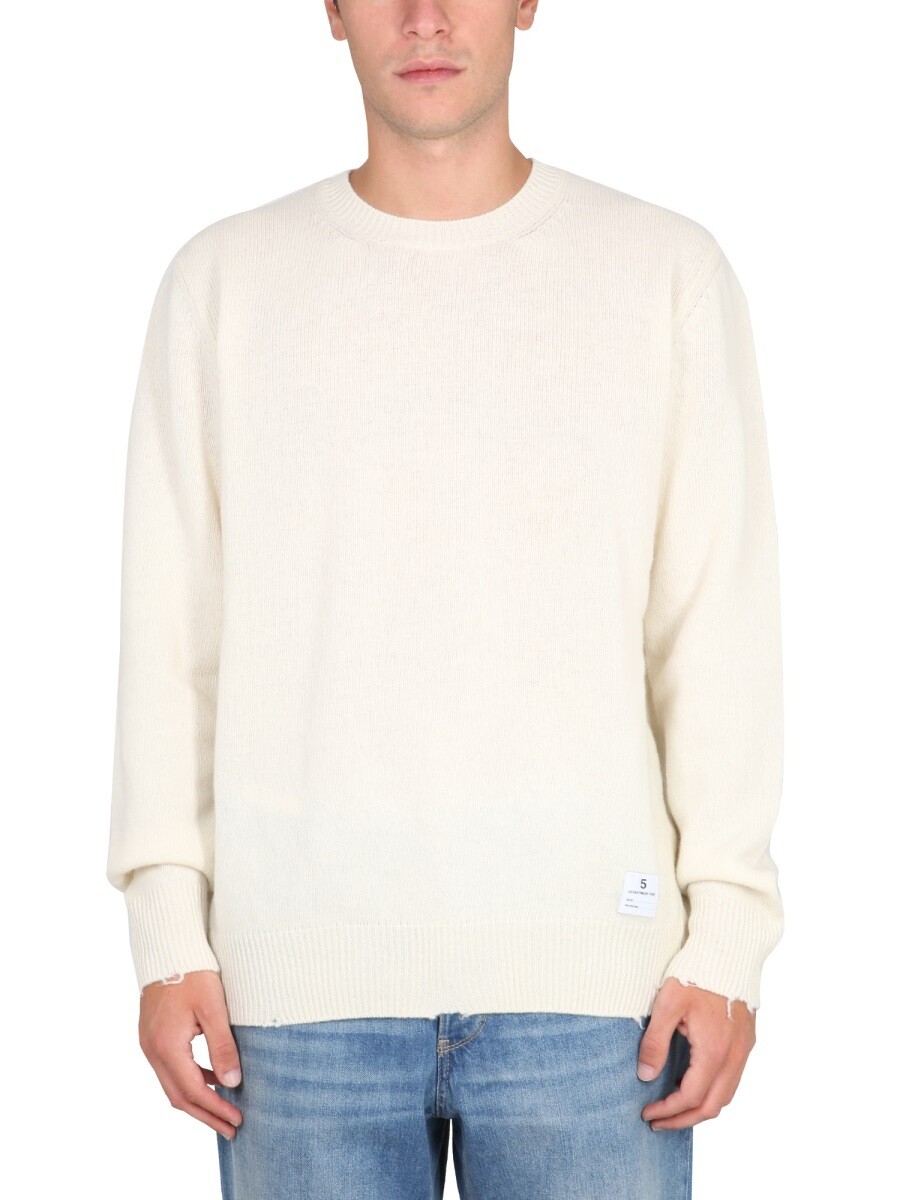 デパートメント ファイブ DEPARTMENT FIVE プルオーバー 編み物御召しもの メンズ 白いこと Knitwear 259264 関税 貨物輸送無料 2022AW el