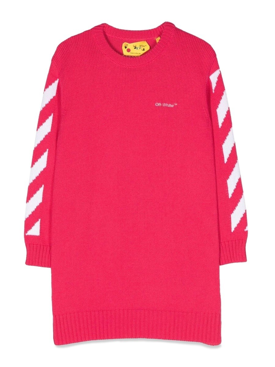 オフ 白いこと OFF-WHITE クルーネックジャンパー 編み物お召しもの ガールズ パープル Crew neck jumpers 259822 関税 貨物輸送無料 2022AW el