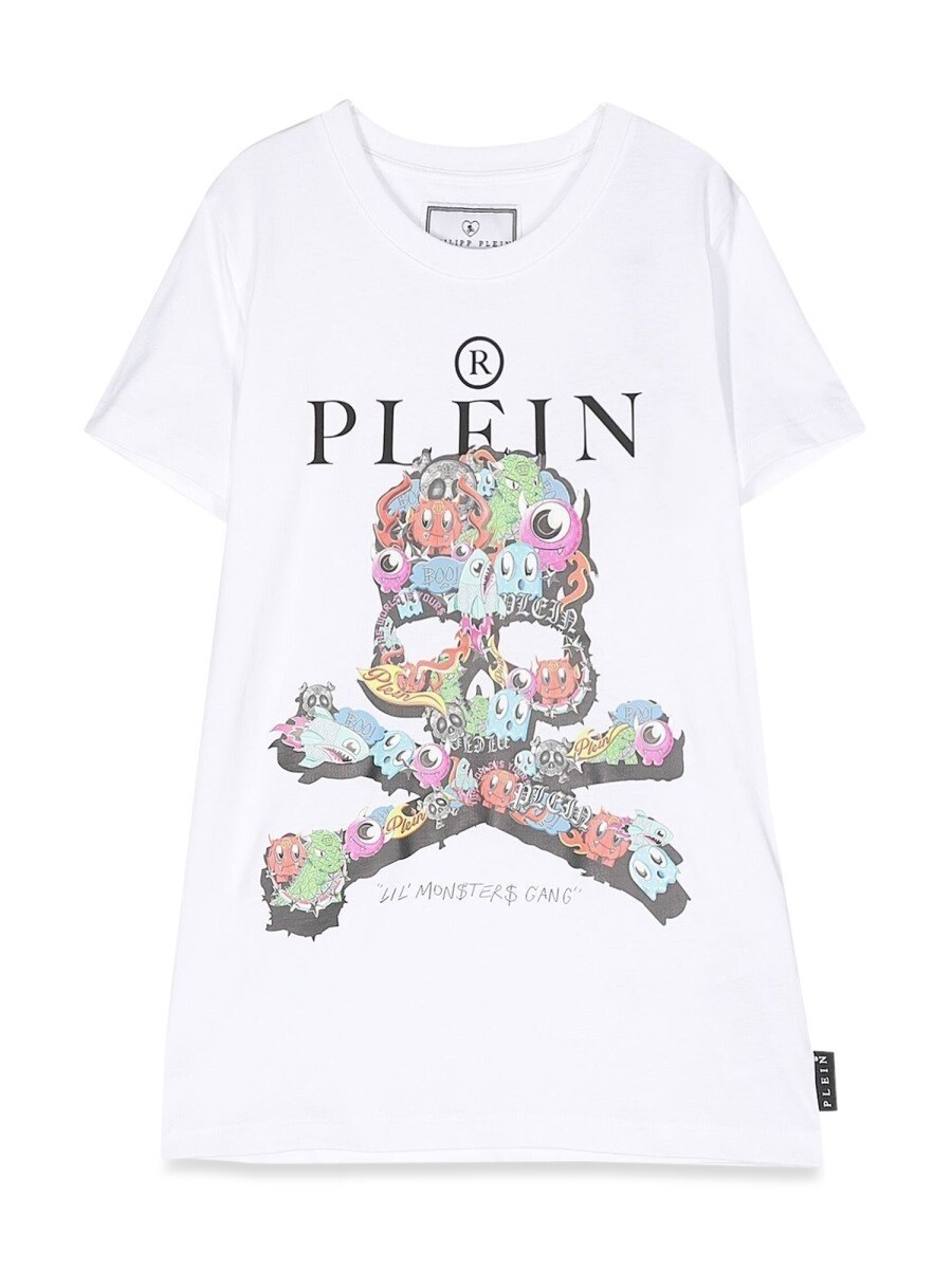 フィリップ プレイン PHILIPP PLEIN ポロシャツ トップス ボーイズ ホワイト Polo shirts 257468 関税 送料無料 2022AW el|BRANDSHOP「il Tesoro」