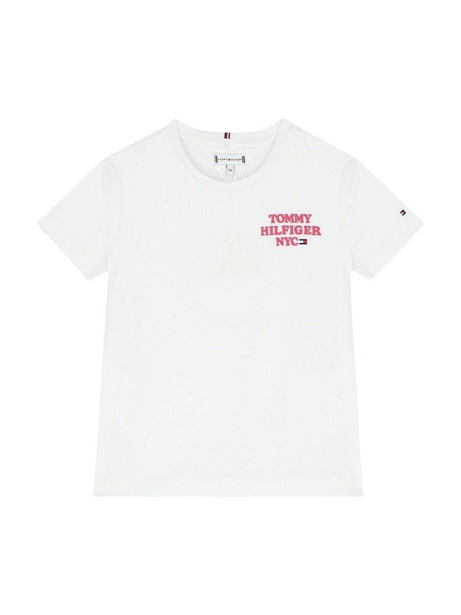 トミー ヒルフィガー TOMMY HILFIGER ロング捩りプルオーバー プルオーバー ガールズ 白いこと Long sleeve t-shirts 261066 関税 貨物輸送無料 2022AW el