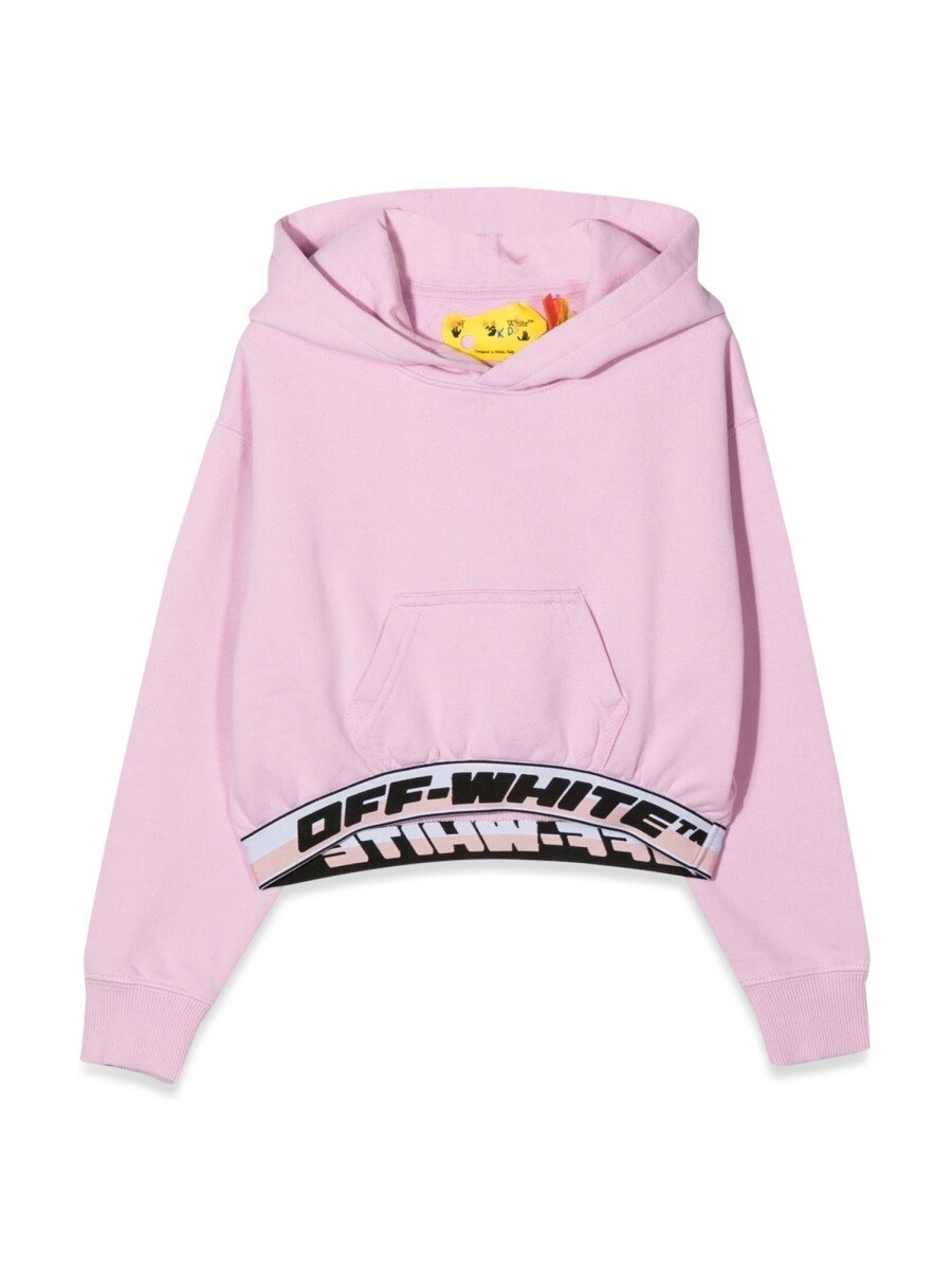 オフ 白いこと OFF-WHITE クルーネックスウェットシャツ 調教師 ガールズ サクラ色 Crew neck sweatshirts 259745 関税 貨物輸送無料 2022AW el