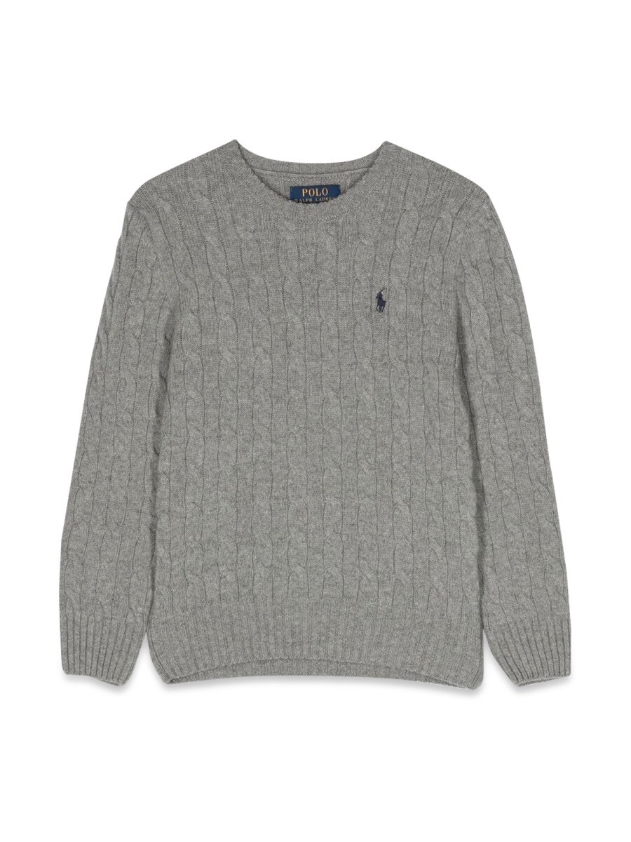 ポロ・ラルフローレン POLO RALPH LAUREN クルーネックジャンパー ニットウェア ボーイズ グレー Crew neck jumpers 258490 関税 送料無料 2022AW el|BRANDSHOP「il Tesoro」