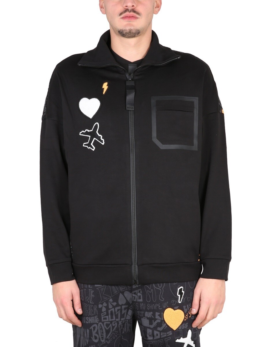 主任者 BOSS トレーナー 調教師 メンズ 黒いこと Sweatshirts 244914 関税 貨物輸送無料 2022AW el