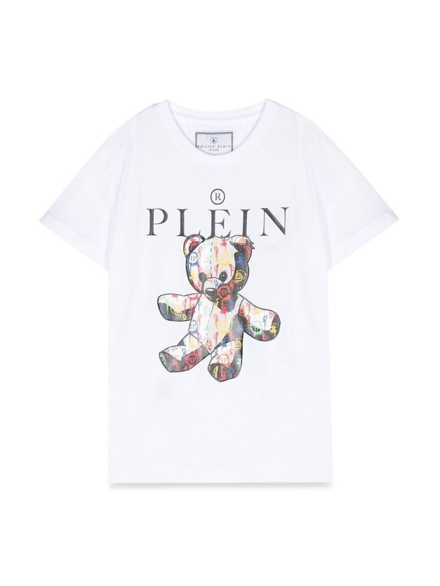 フィリップ プレイン PHILIPP PLEIN ポロシャツ トップス ボーイズ ホワイト Polo shirts 257615 関税 送料無料 2022AW el｜BRANDSHOP「il Tesoro」