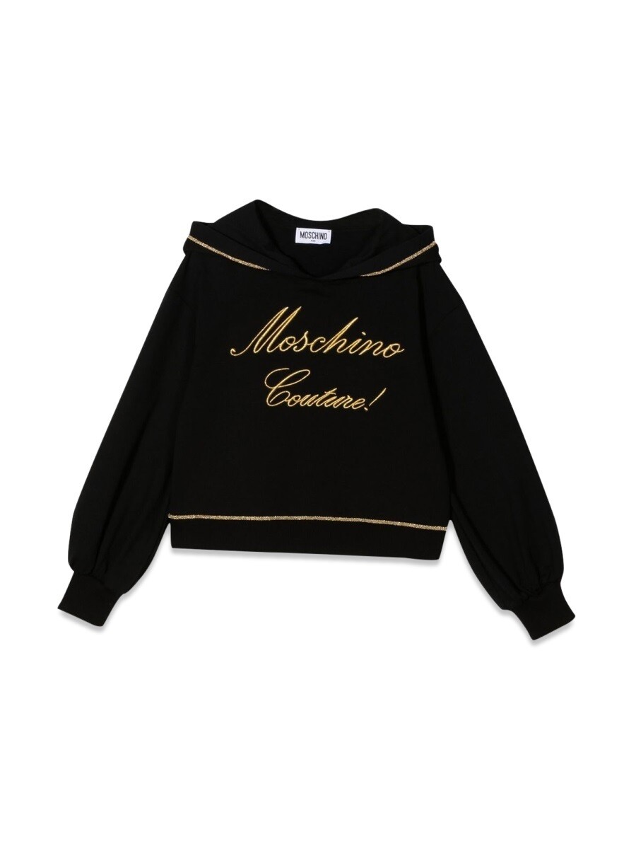 モスキーノ MOSCHINO クルーネックスウェットシャツ 調教師 ガールズ 黒いこと Crew neck sweatshirts 254980 関税 貨物輸送無料 2022AW el