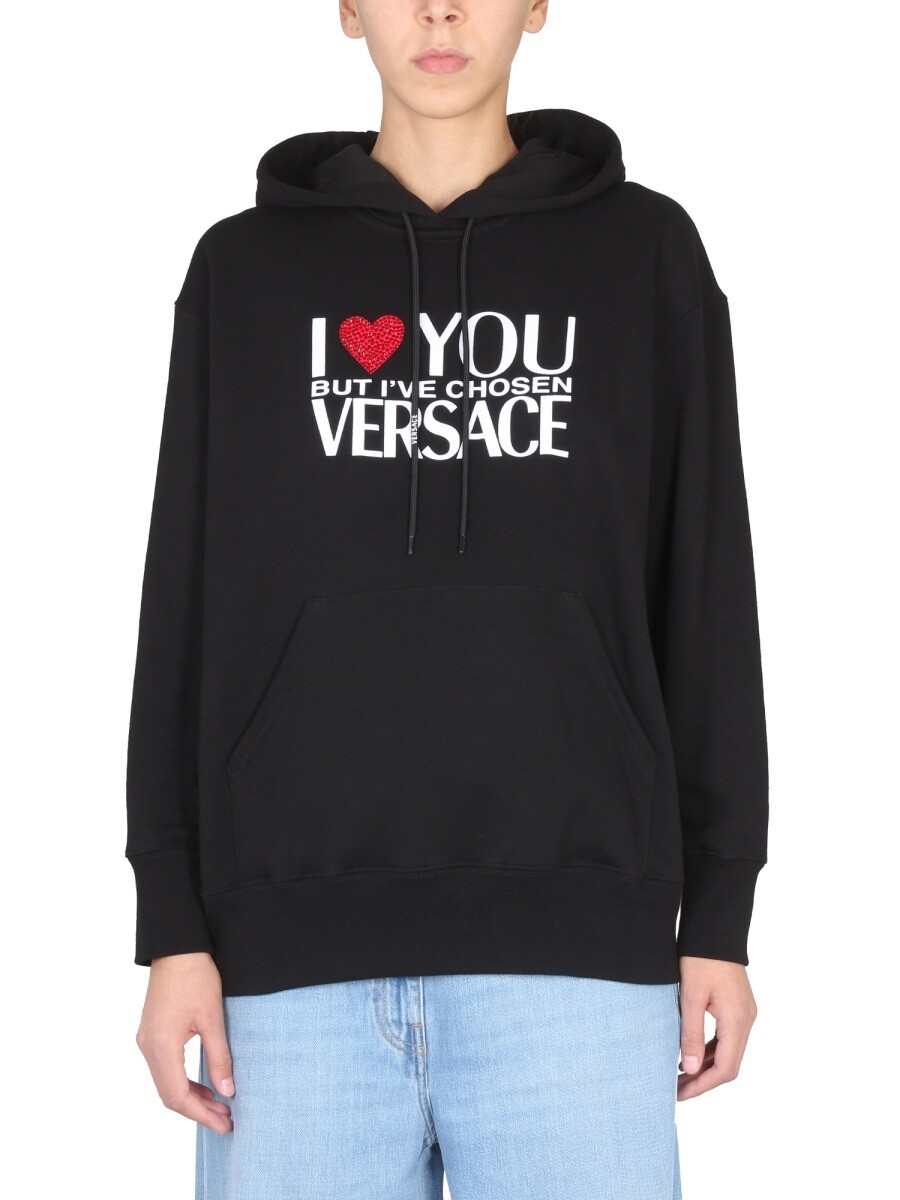 ヴェルサーチ VERSACE 調教師 レディース 黒いこと Sweatshirts 263225 関税 貨物輸送無料 2022AW el