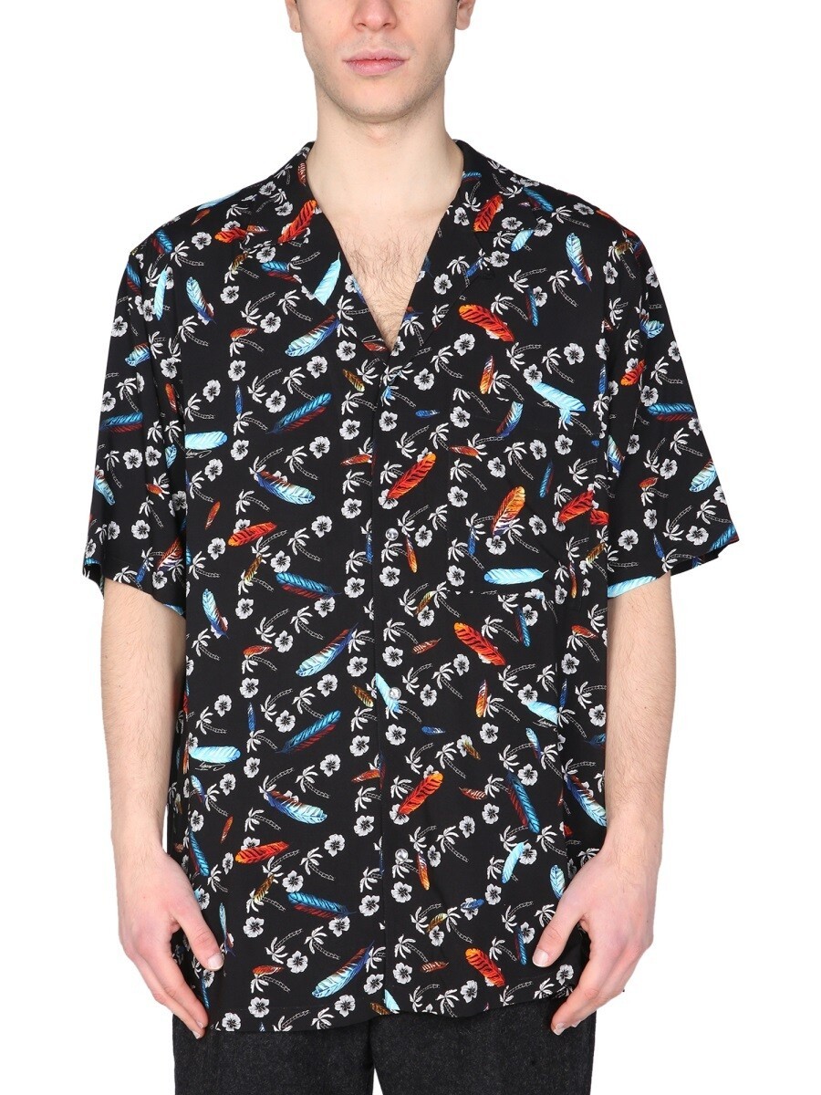 マルセロブロンカウンティオブミラン MARCELO BURLON COUNTY OF MILAN シャツ メンズ ブラック Shirts 230383 関税 送料無料 2022SS el｜BRANDSHOP「il Tesoro」 38,285円