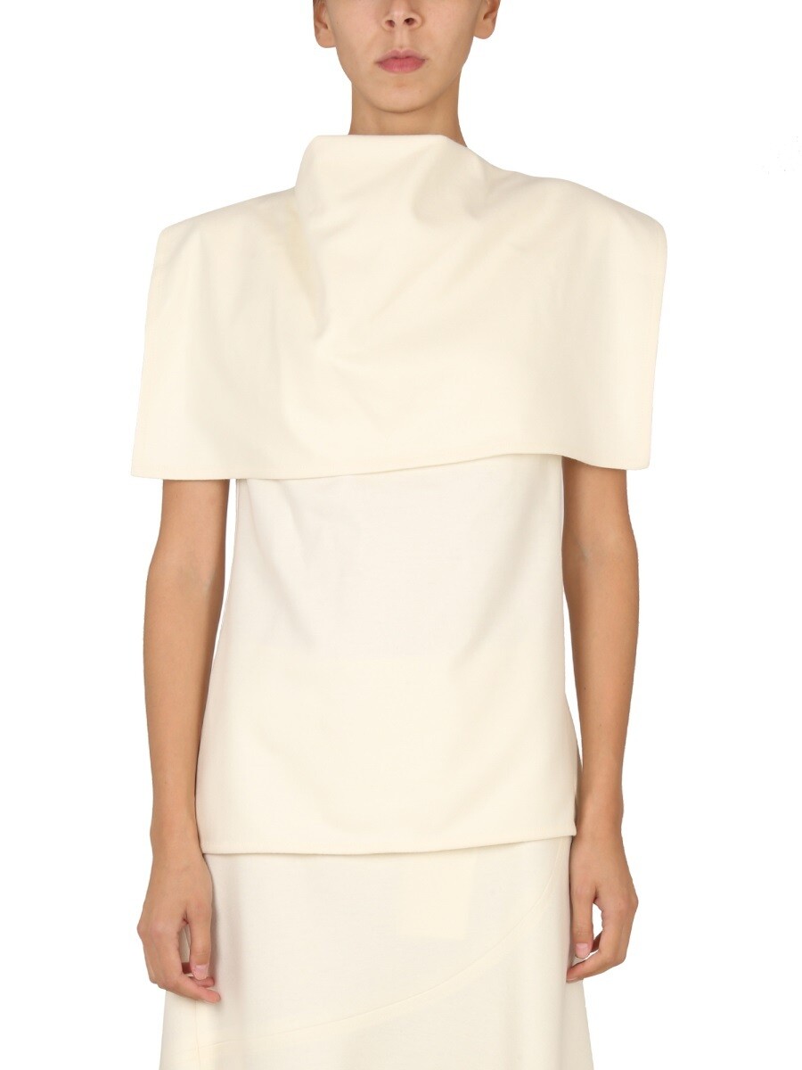 ジルサンダー JIL SANDER Tシャツ トップス レディース ホワイト T-shirts and tops 262881 関税 送料無料 2022AW el|BRANDSHOP「il Tesoro」