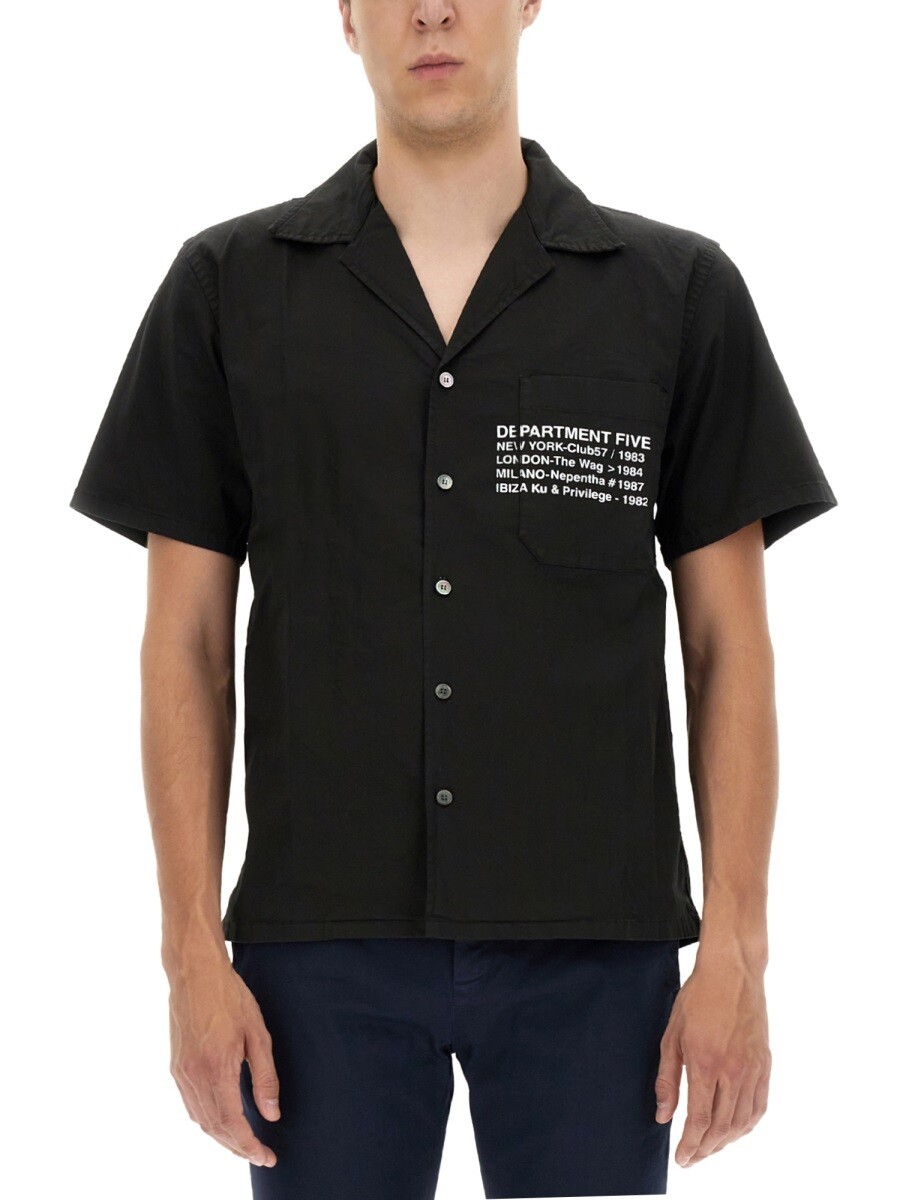 デパートメント ファイブ DEPARTMENT FIVE シャツ メンズ ブラック Shirts 239607 関税 送料無料 2022SS el｜BRANDSHOP「il Tesoro」 24,450円