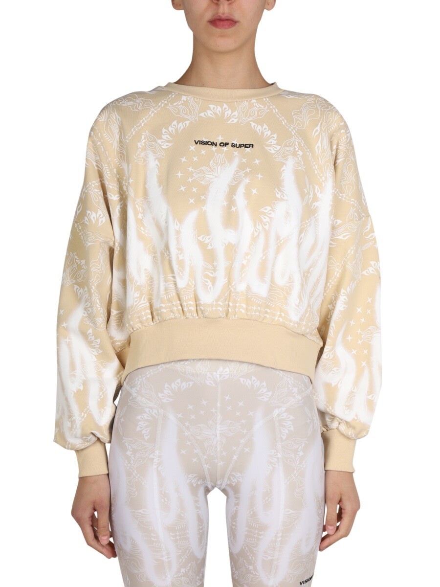 ヴィジョンオブスーパー VISION OF SUPER 調教師 レディース ベージュ Sweatshirts 235420 関税 貨物輸送無料 2022SS el