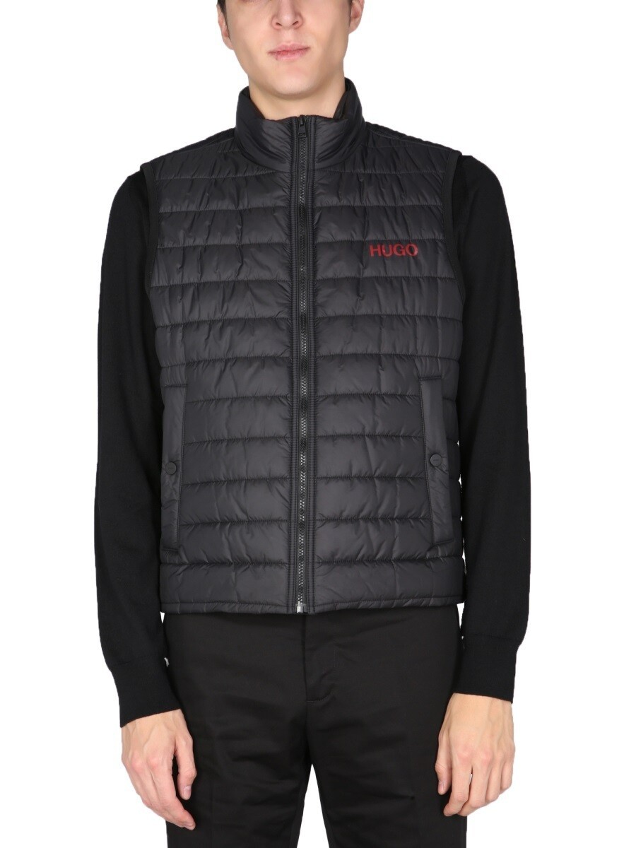 ヒューゴ HUGO ジレ ベスト メンズ ブラック Vests 222368 関税 送料無料 2022SS el