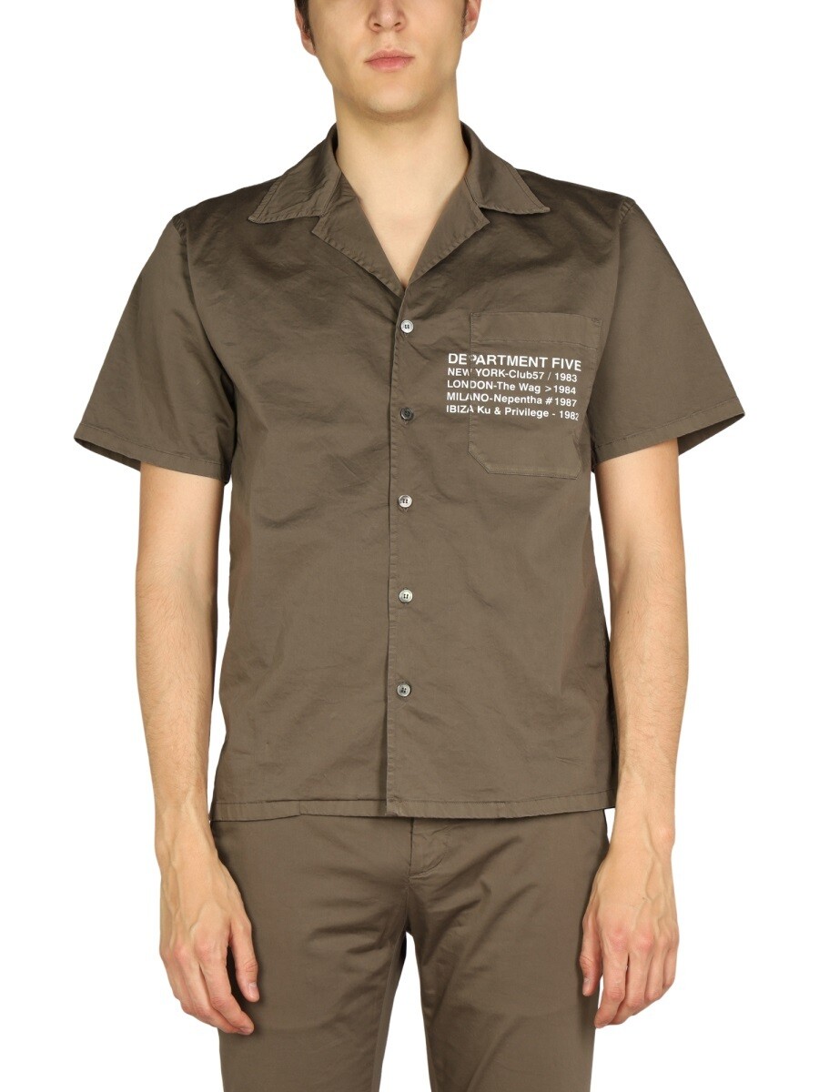 デパートメント ファイブ DEPARTMENT FIVE シャツ メンズ グリーン Shirts 239309 関税 送料無料 2022SS el|BRANDSHOP「il Tesoro」