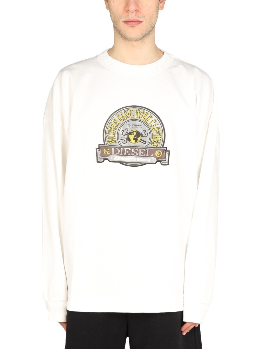 ディーゼル DIESEL トレーナー 調教師 メンズ 白いこと Sweatshirts 229454 関税 貨物輸送無料 2022SS el