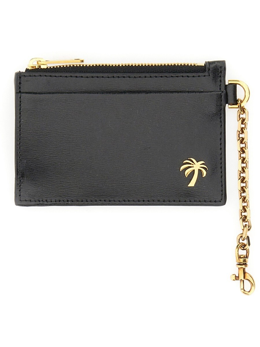 パーム エンジェルス PALM ANGELS 歌留多保持者 紙入れ レディース 黒いこと Wallets and Card Holders 263847 関税 貨物輸送無料 2022AW el
