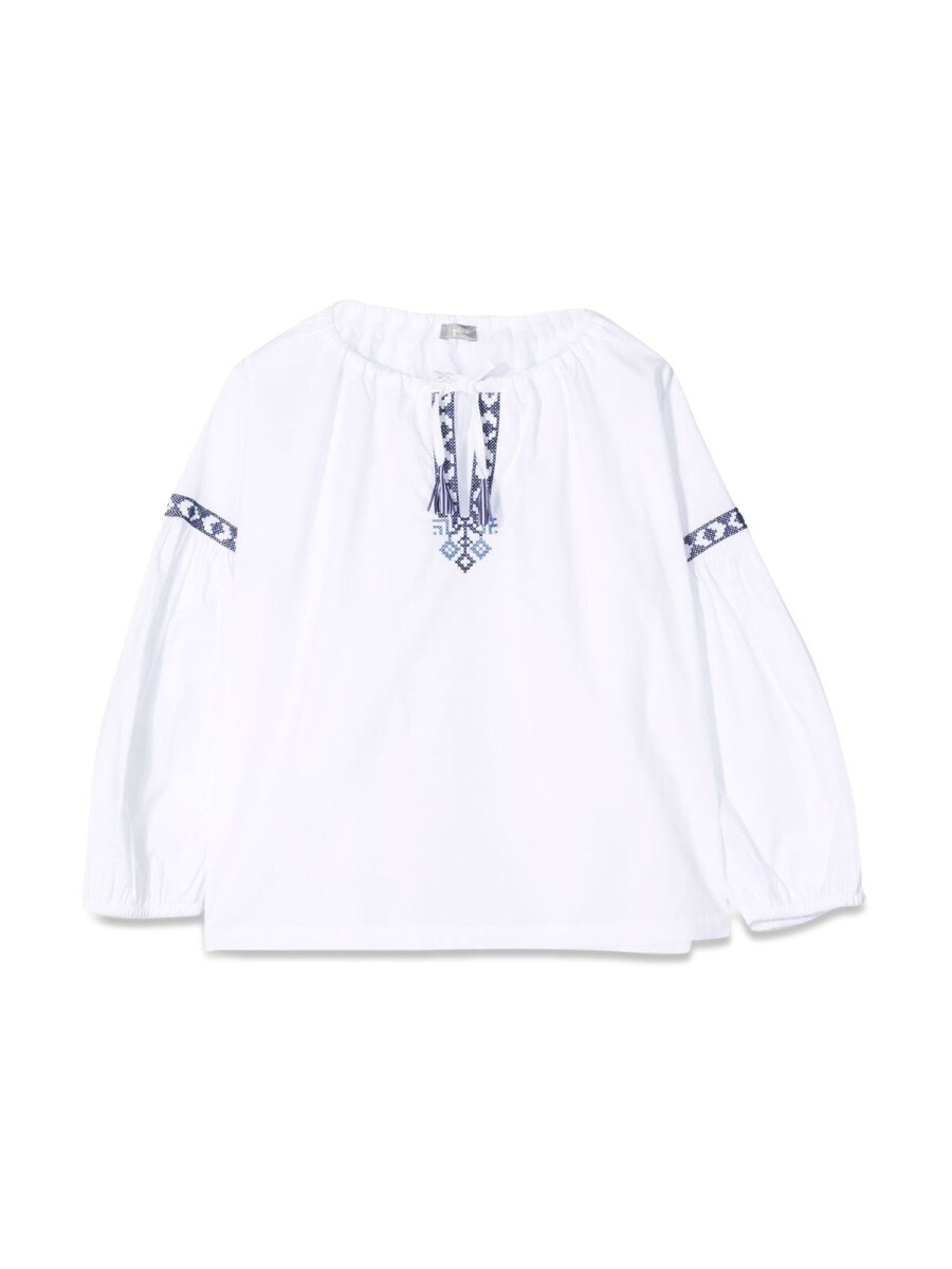 イルグッフォ IL GUFO ポロシャツ トップス ガールズ ホワイト Polo shirts 246488 関税 送料無料 2022SS el｜BRANDSHOP「il Tesoro」