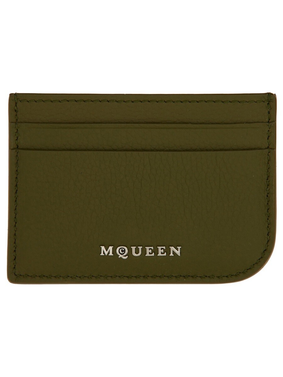 アレキサンダー マックイーン ALEXANDER MCQUEEN 歌留多保持者 紙入れ レディース 緑であること Wallets and Card Holders 345918 関税 貨物輸送無料 2025SS el