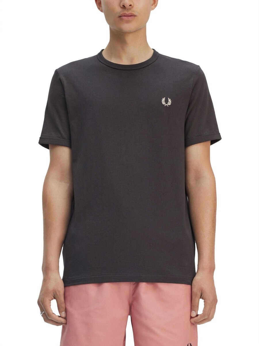 フレッド ペリー FRED PERRY プルオーバー メンズ 薄墨色 T-shirts 344799 関税 貨物輸送無料 2025SS el